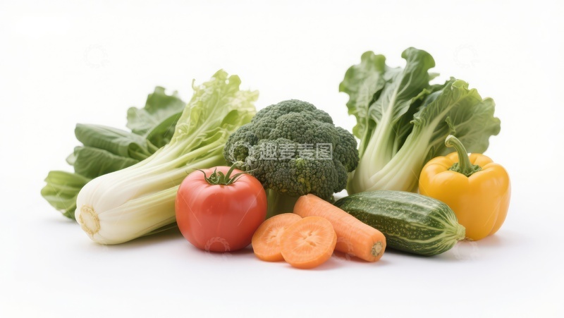 高清大图下载【趣麦麦图】新鲜蔬菜组合展示