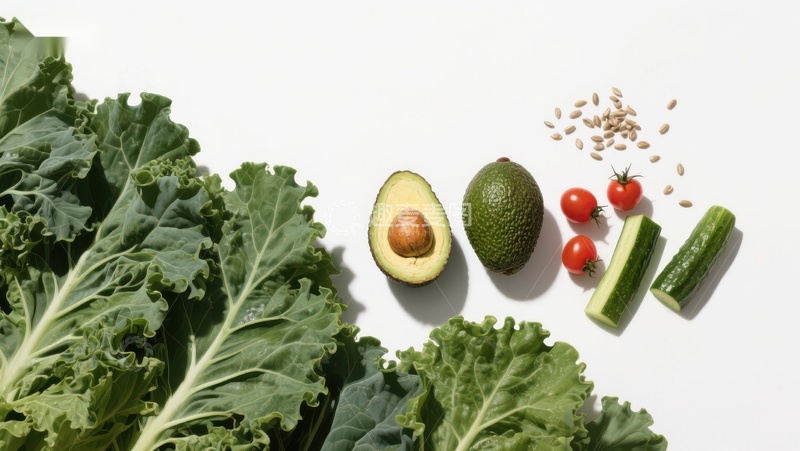 高清大图下载【趣麦麦图】新鲜蔬菜与水果的健康组合