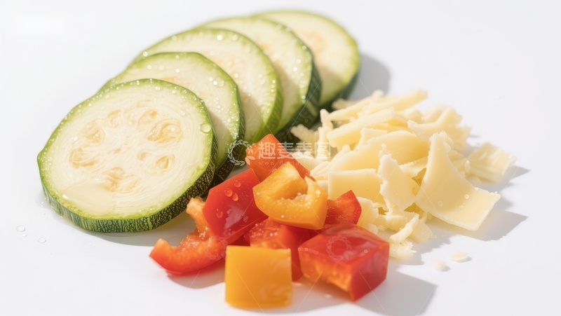 高清大图下载【趣麦麦图】新鲜蔬菜与奶酪的组合