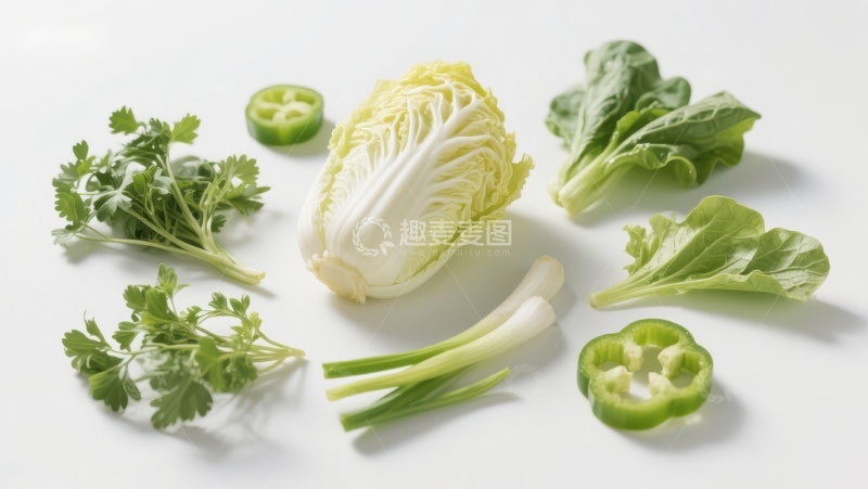 高清大图下载【趣麦麦图】新鲜蔬菜组合展示