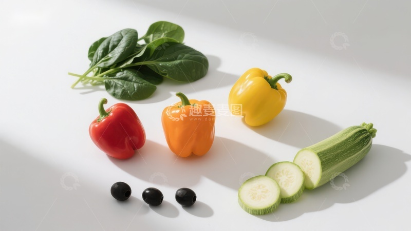 高清大图下载【趣麦麦图】新鲜蔬菜静物展示
