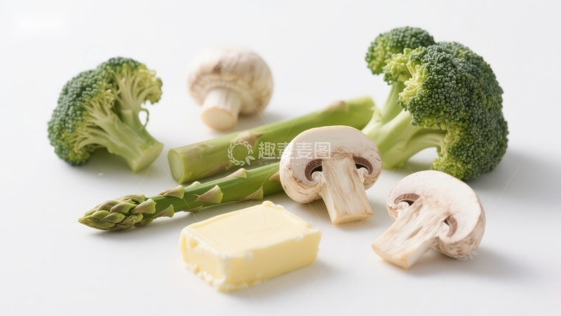 高清大图下载【趣麦麦图】新鲜蔬菜与黄油的组合
