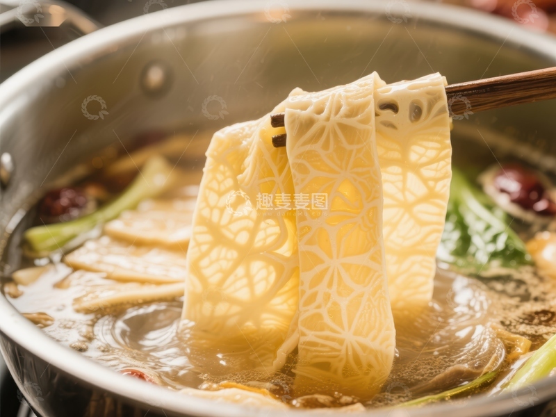 高清大图下载【趣麦麦图】火锅中的雕刻食材