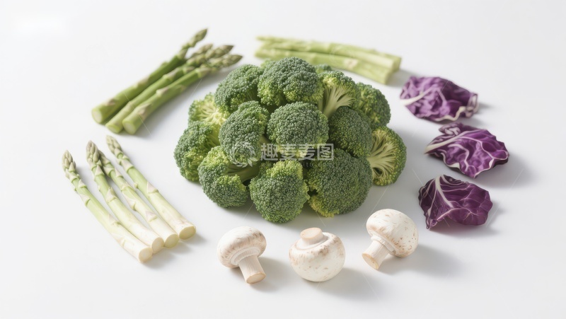 高清大图下载【趣麦麦图】新鲜蔬菜组合展示