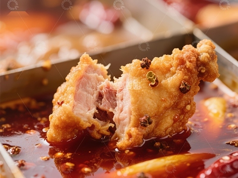 香辣炸鸡腿，诱人美味
