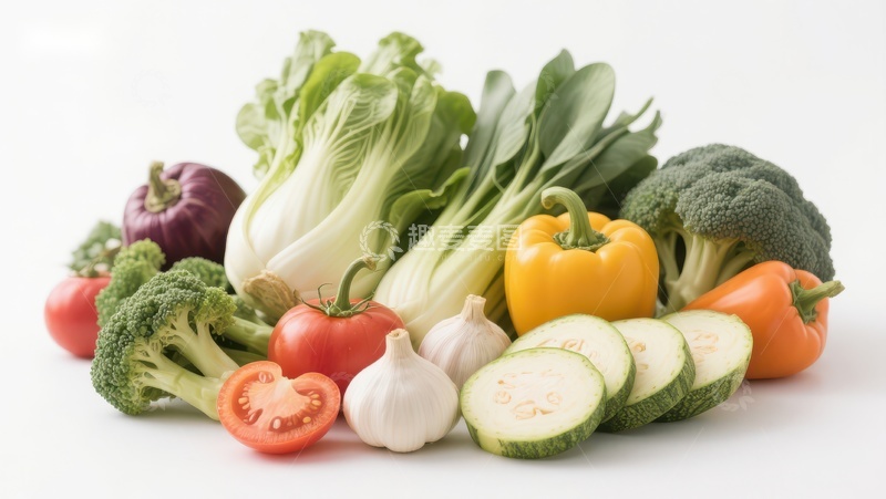 高清大图下载【趣麦麦图】新鲜蔬菜组合展示