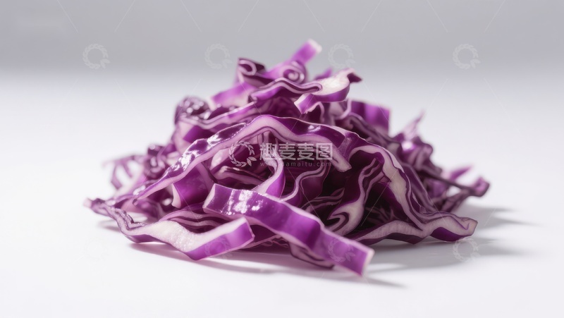 高清大图下载【趣麦麦图】新鲜切片紫甘蓝堆