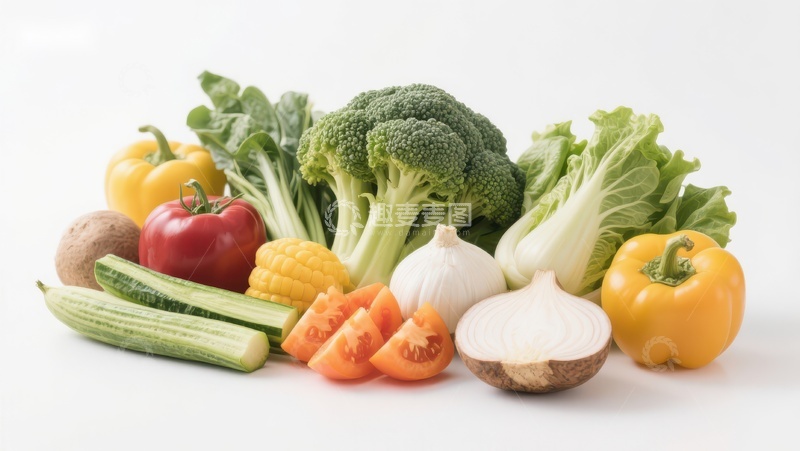 高清大图下载【趣麦麦图】新鲜蔬菜组合展示