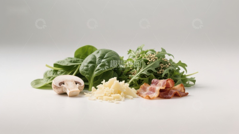 高清大图下载【趣麦麦图】新鲜蔬菜与配料组合