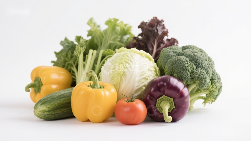 高清大图下载【趣麦麦图】新鲜蔬菜组合展示