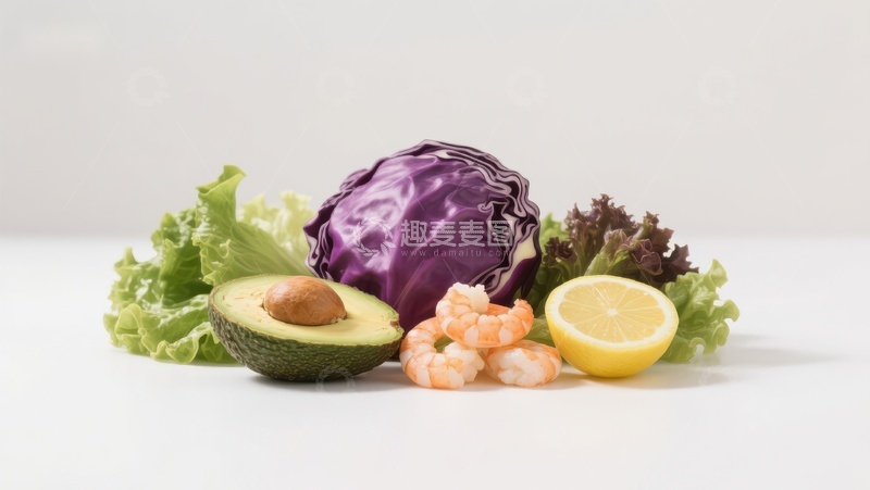 高清大图下载【趣麦麦图】新鲜蔬菜与水果的组合