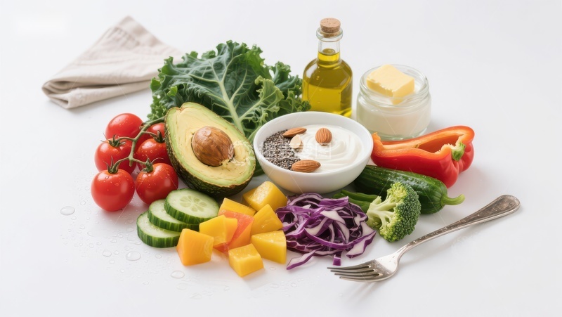 高清大图下载【趣麦麦图】健康食材组合展示