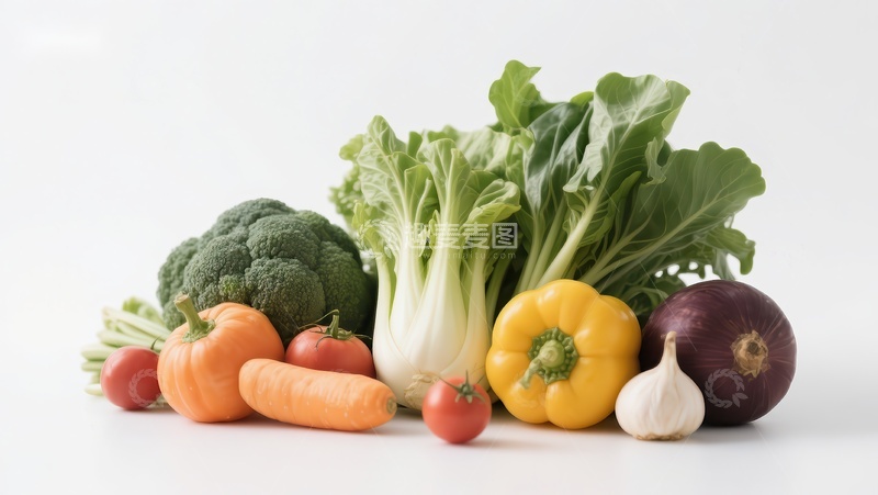 高清大图下载【趣麦麦图】新鲜蔬菜组合展示