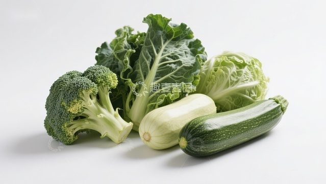 新鲜绿色蔬菜组合