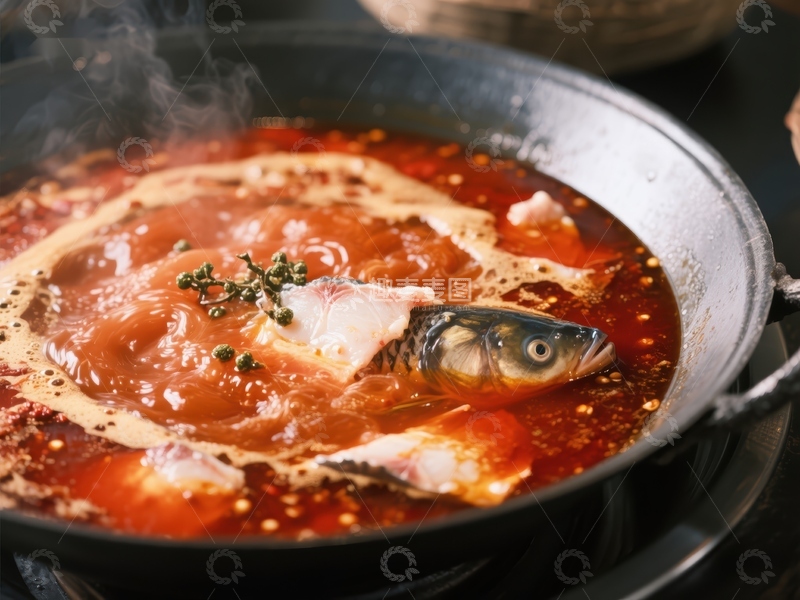 热气腾腾的酸汤鱼