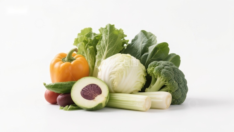 高清大图下载【趣麦麦图】新鲜蔬菜组合展示