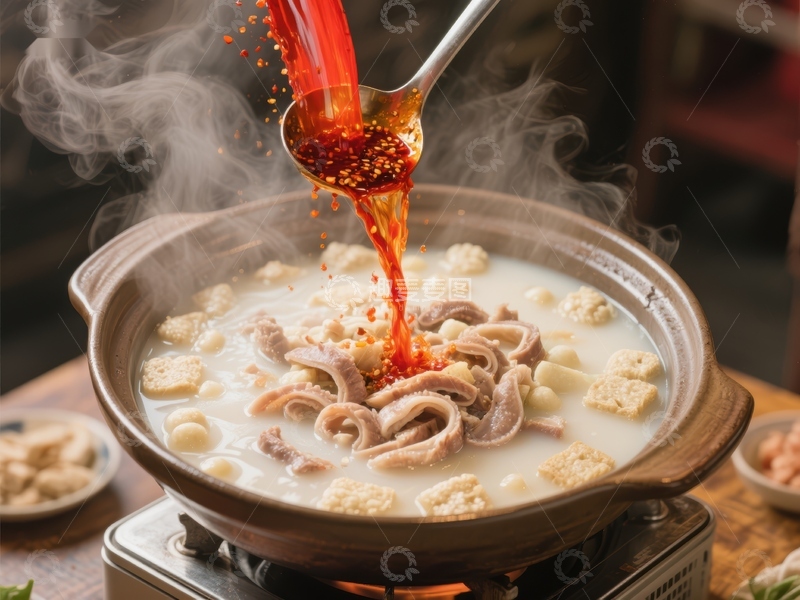 高清大图下载【趣麦麦图】热辣火锅，鲜香四溢