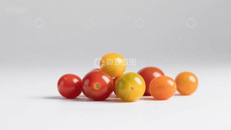 高清大图下载【趣麦麦图】多彩樱桃番茄静物图