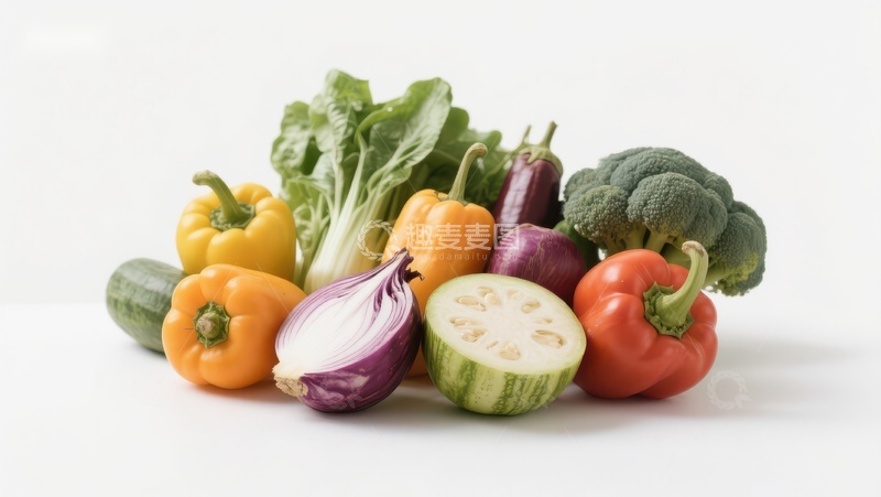 高清大图下载【趣麦麦图】新鲜蔬菜组合展示