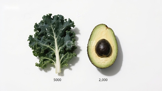 羽衣甘蓝与牛油果的营养对比