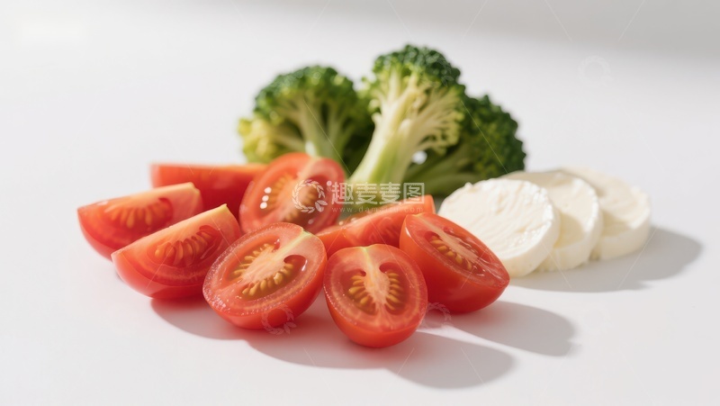 高清大图下载【趣麦麦图】新鲜蔬菜与奶酪的组合
