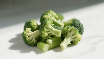 新鲜西兰花特写