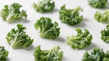 新鲜绿叶蔬菜特写