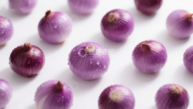 高清大图下载【趣麦麦图】新鲜紫洋葱排列展示