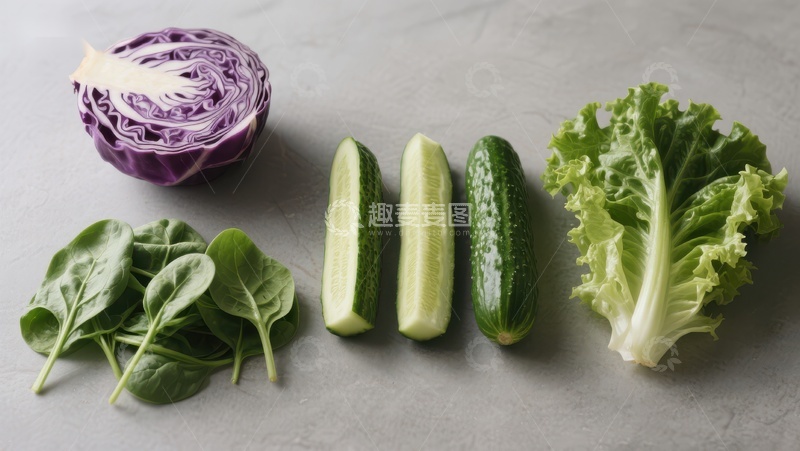 高清大图下载【趣麦麦图】新鲜蔬菜排列展示