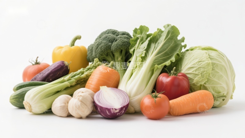 高清大图下载【趣麦麦图】新鲜蔬菜集合展示