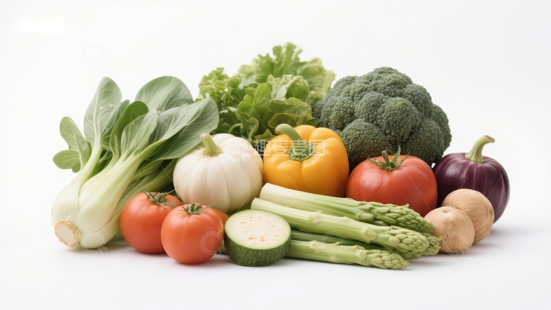 高清大图下载【趣麦麦图】新鲜蔬菜组合展示