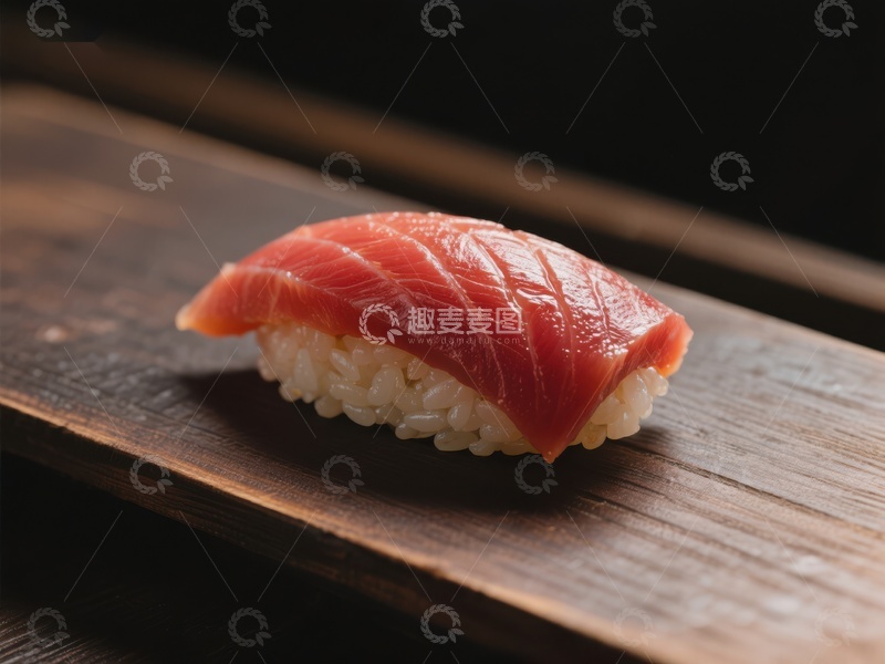 高清大图下载【趣麦麦图】鲜美金枪鱼寿司特写