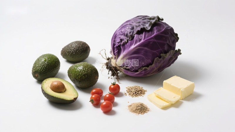 高清大图下载【趣麦麦图】新鲜蔬菜与调味品组合