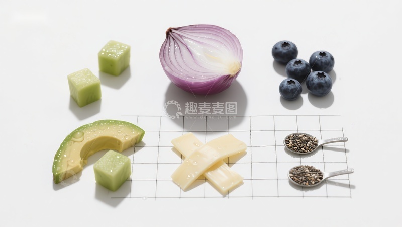 高清大图下载【趣麦麦图】新鲜食材的健康组合