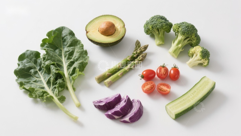 高清大图下载【趣麦麦图】新鲜蔬菜组合展示