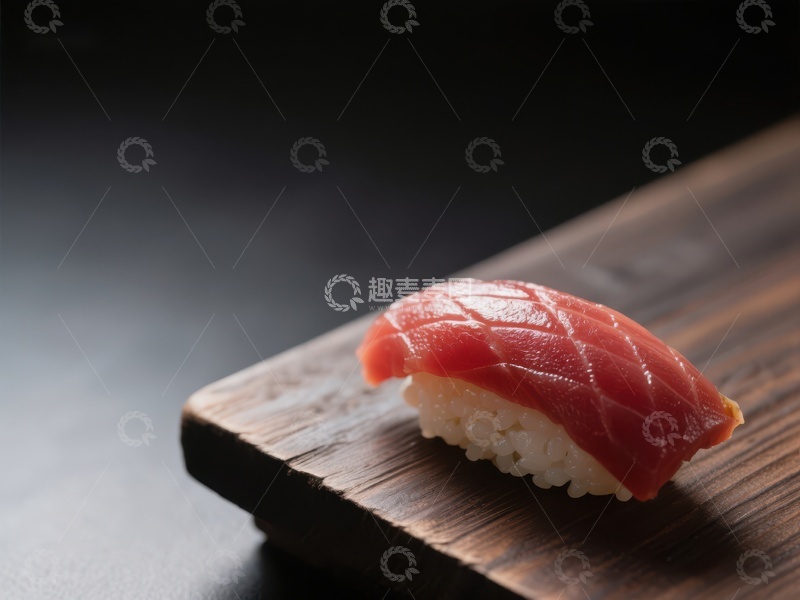 高清大图下载【趣麦麦图】精致金枪鱼寿司特写