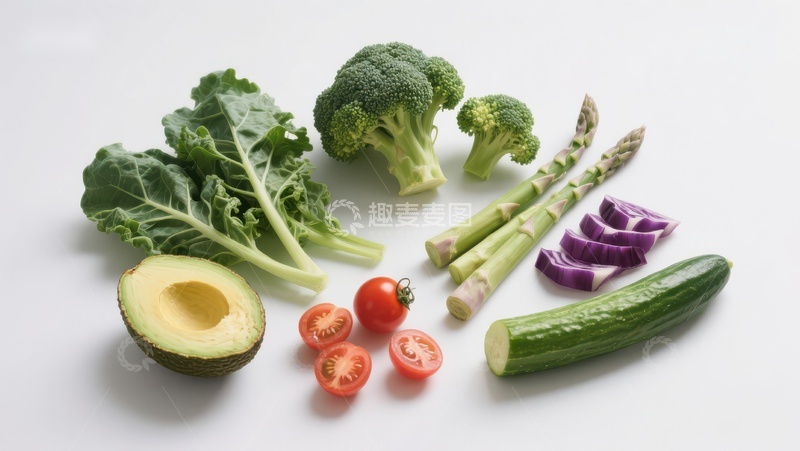 高清大图下载【趣麦麦图】新鲜蔬菜与水果的组合