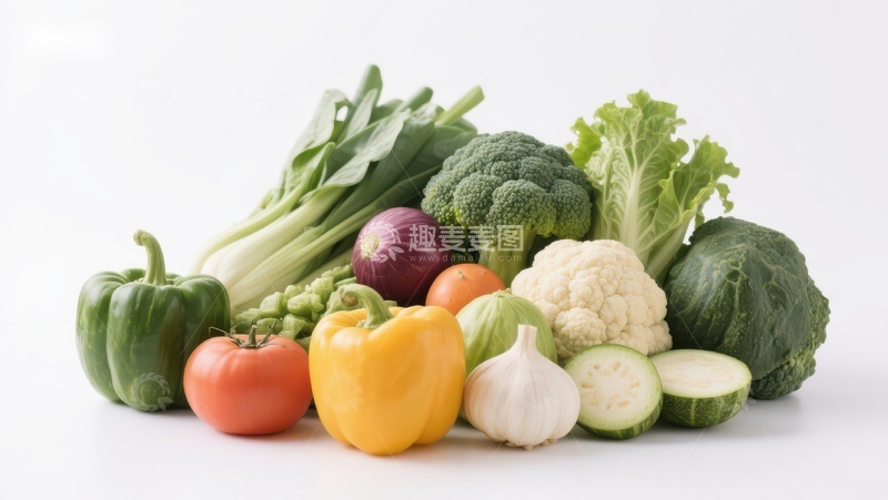高清大图下载【趣麦麦图】新鲜蔬菜集合展示