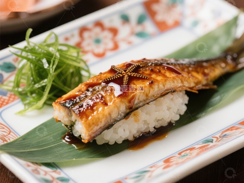 高清大图下载【趣麦麦图】鳗鱼寿司精致摆盘