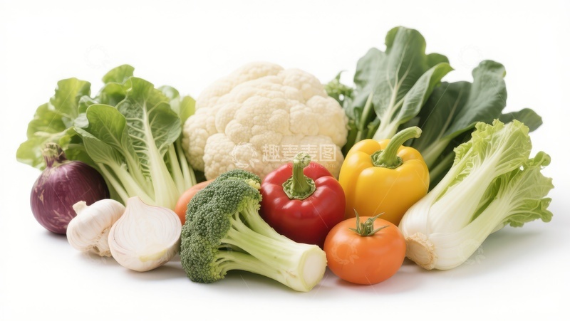 高清大图下载【趣麦麦图】新鲜蔬菜组合展示