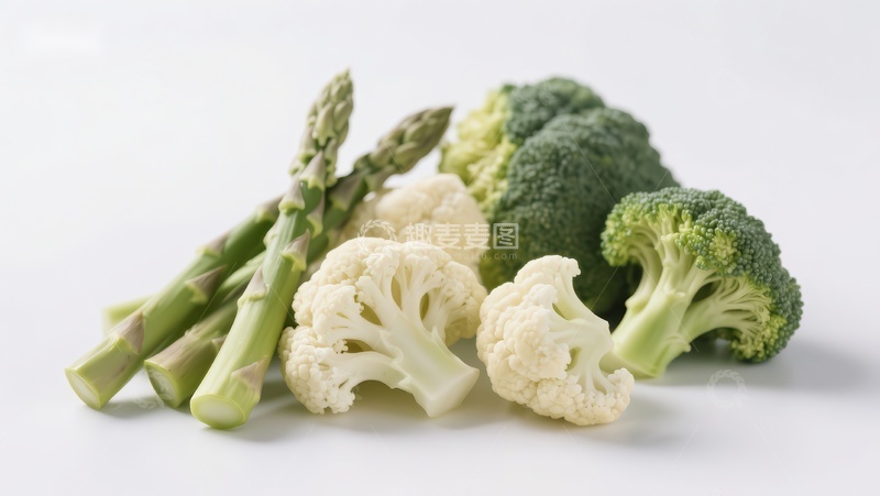 高清大图下载【趣麦麦图】新鲜绿色蔬菜组合