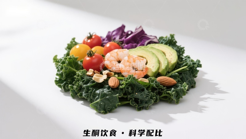 高清大图下载【趣麦麦图】生酮饮食科学配比的健康沙拉