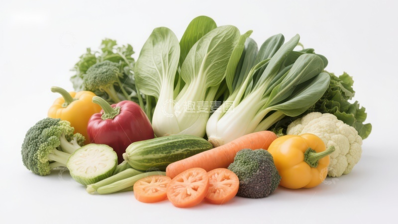 高清大图下载【趣麦麦图】新鲜蔬菜组合展示