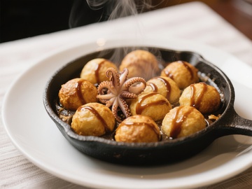 热腾腾的章鱼小丸子