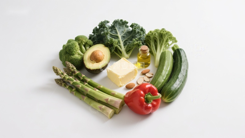 高清大图下载【趣麦麦图】新鲜蔬菜与健康食材组合