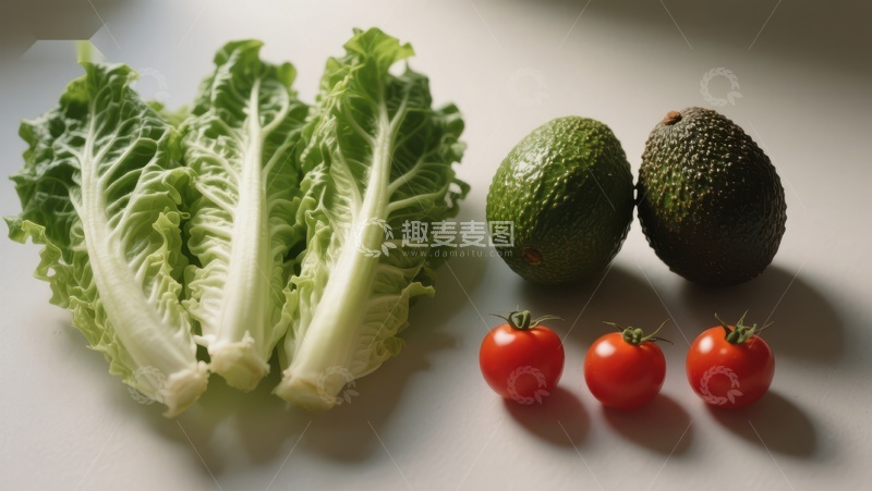 高清大图下载【趣麦麦图】新鲜蔬菜与水果的组合