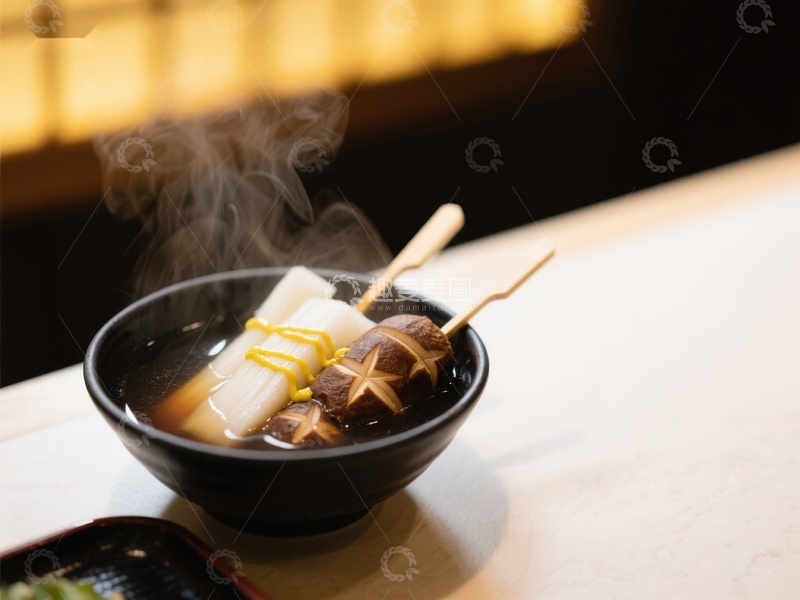 高清大图下载【趣麦麦图】热气腾腾的日式关东煮