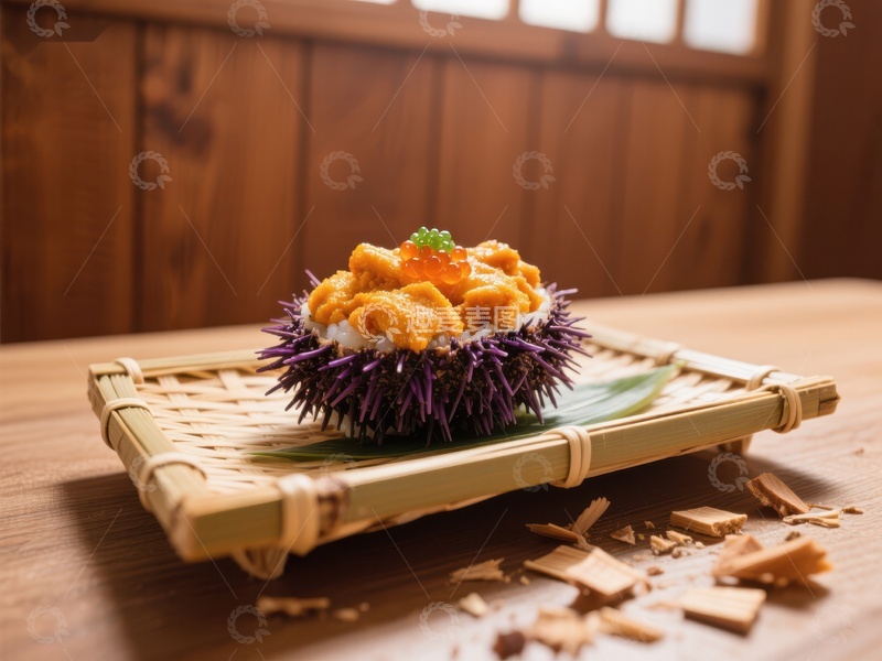 高清大图下载【趣麦麦图】海胆刺身创意摆盘