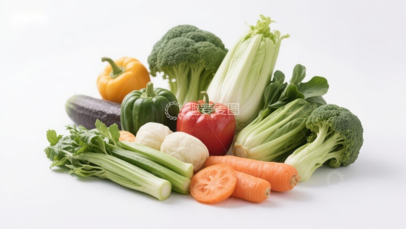 高清大图下载【趣麦麦图】新鲜蔬菜组合展示