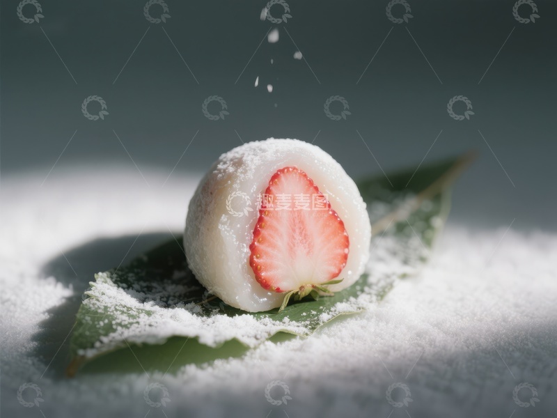 高清大图下载【趣麦麦图】草莓大福，甜蜜瞬间